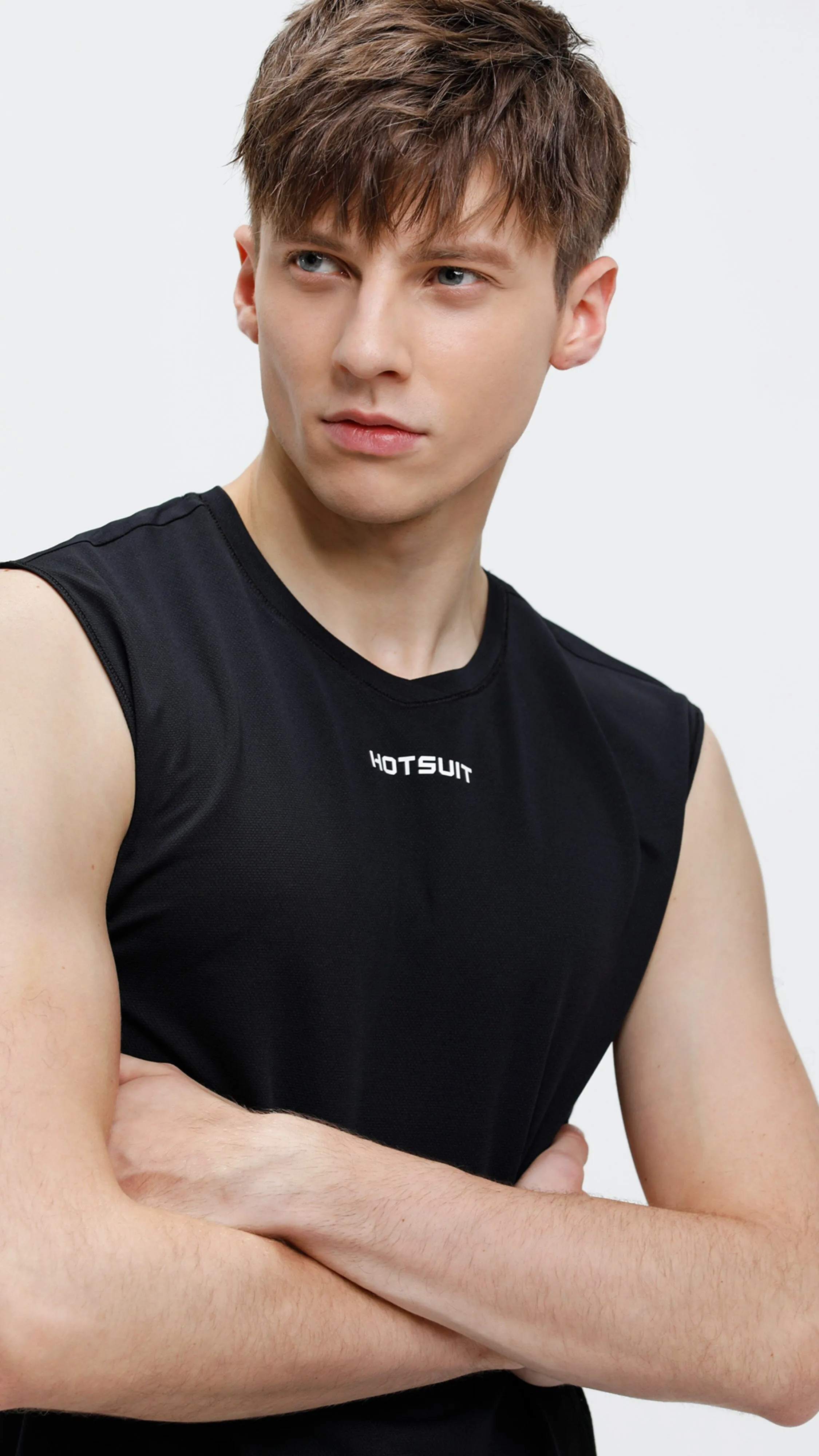 HOTSUIT Men Training Drop Arm Tank sold by Hotsuit product image thumbnail 2