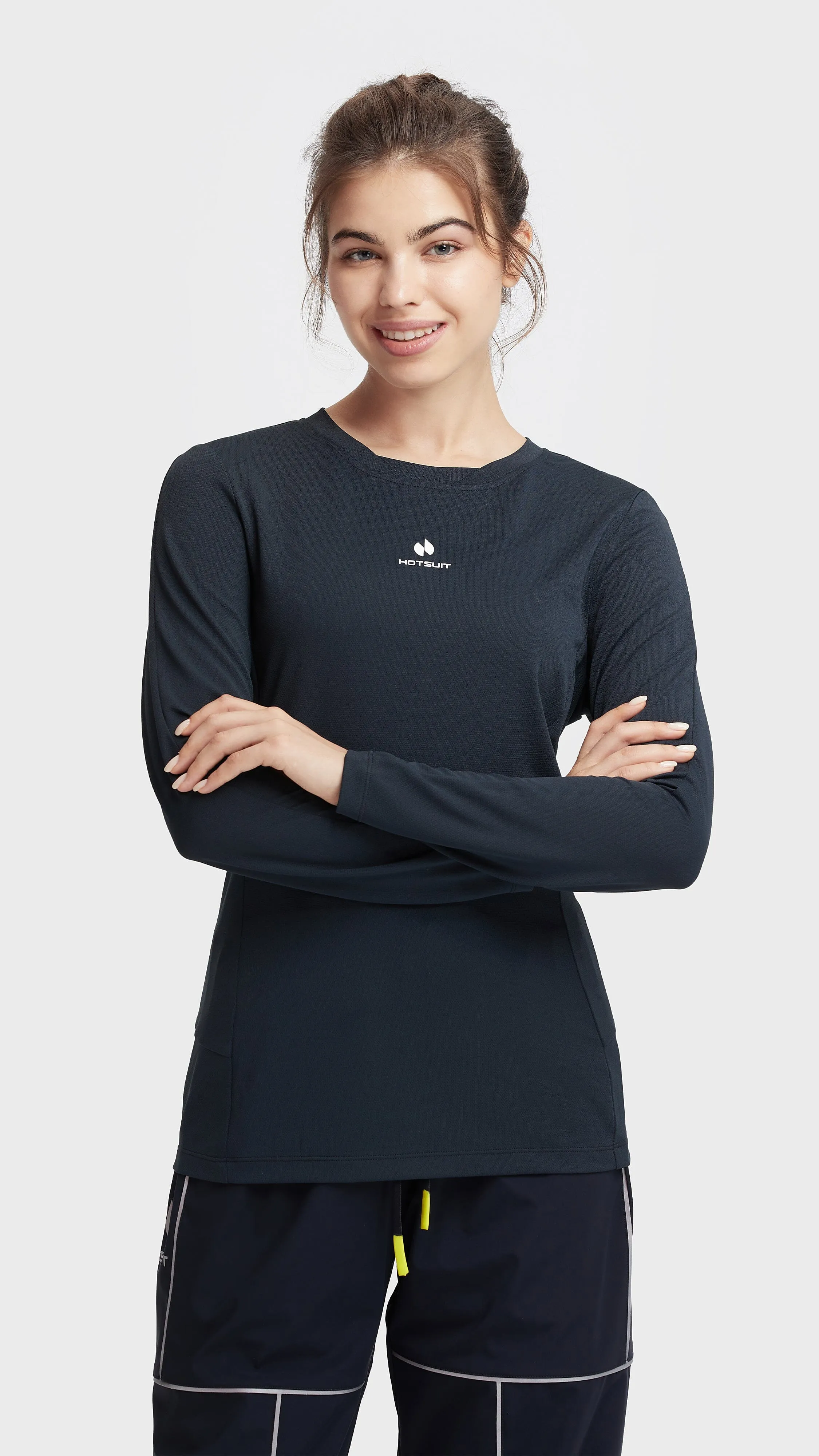 HOTSUIT Women Crewneck Tech long T-Shirt sold by Hotsuit product image thumbnail 4
