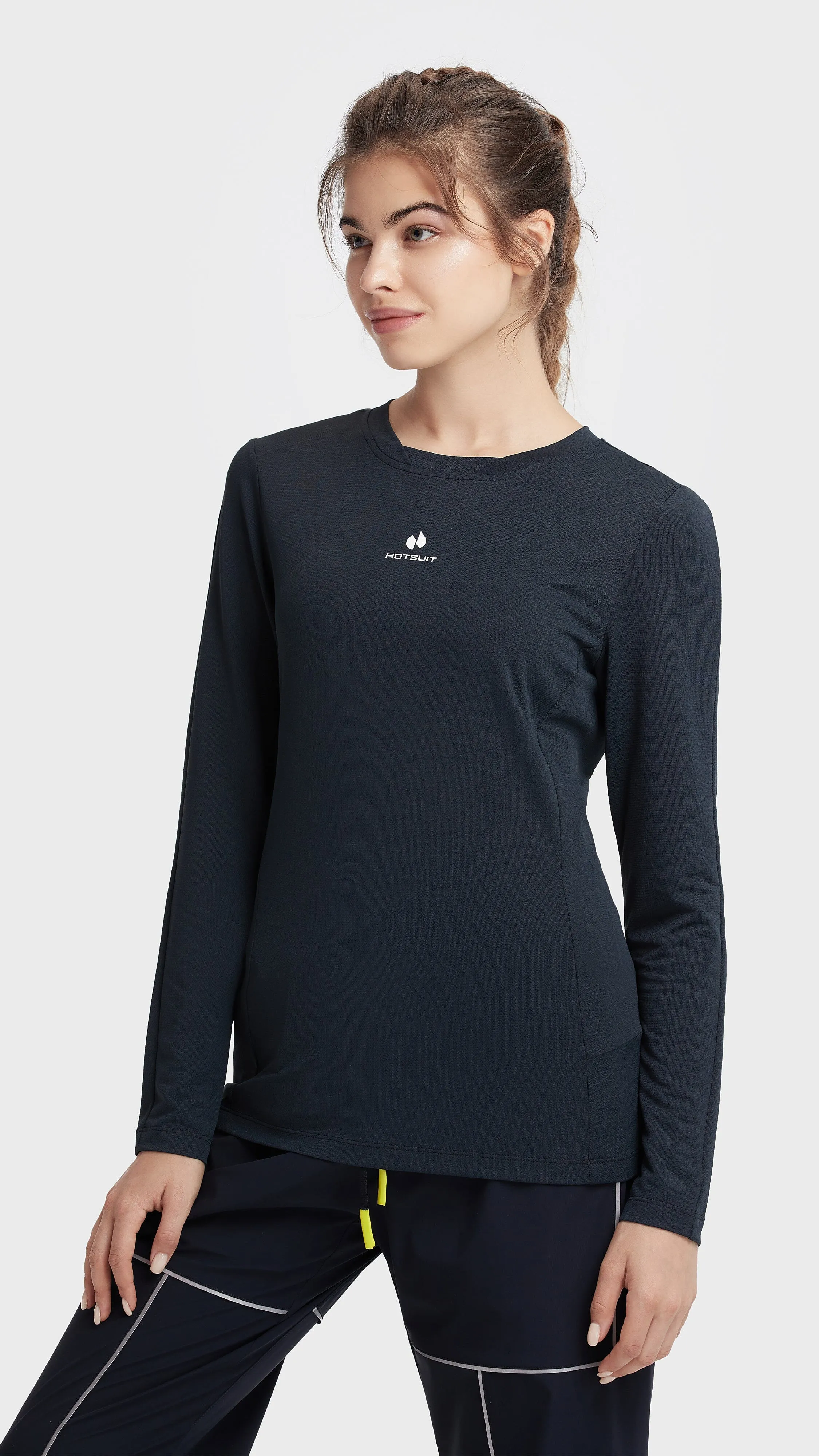 HOTSUIT Women Crewneck Tech long T-Shirt sold by Hotsuit product image thumbnail 5