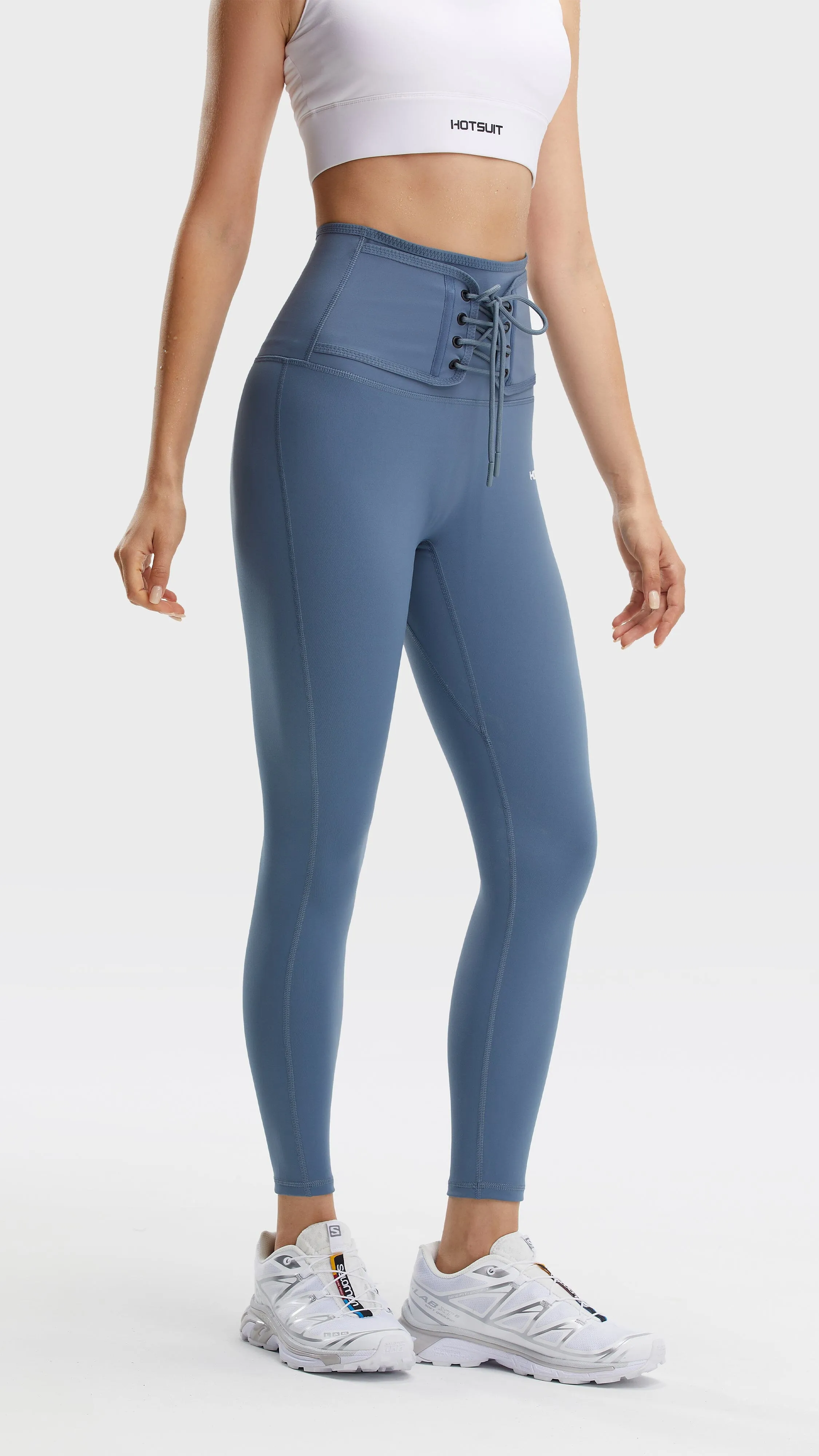 HOTSUIT Women Tie Front Slim Sauna Leggings sold by Hotsuit product image thumbnail 3