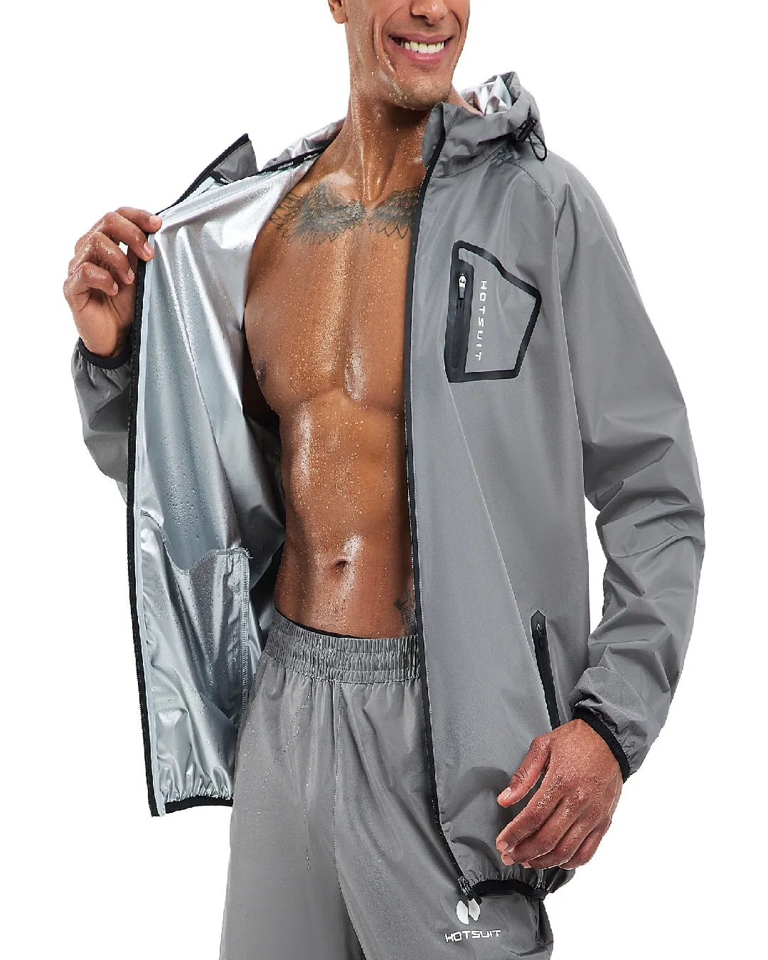 HOTSUIT Men Sweat Suits Exercise Workout Jacket sold by Hotsuit product image thumbnail 2