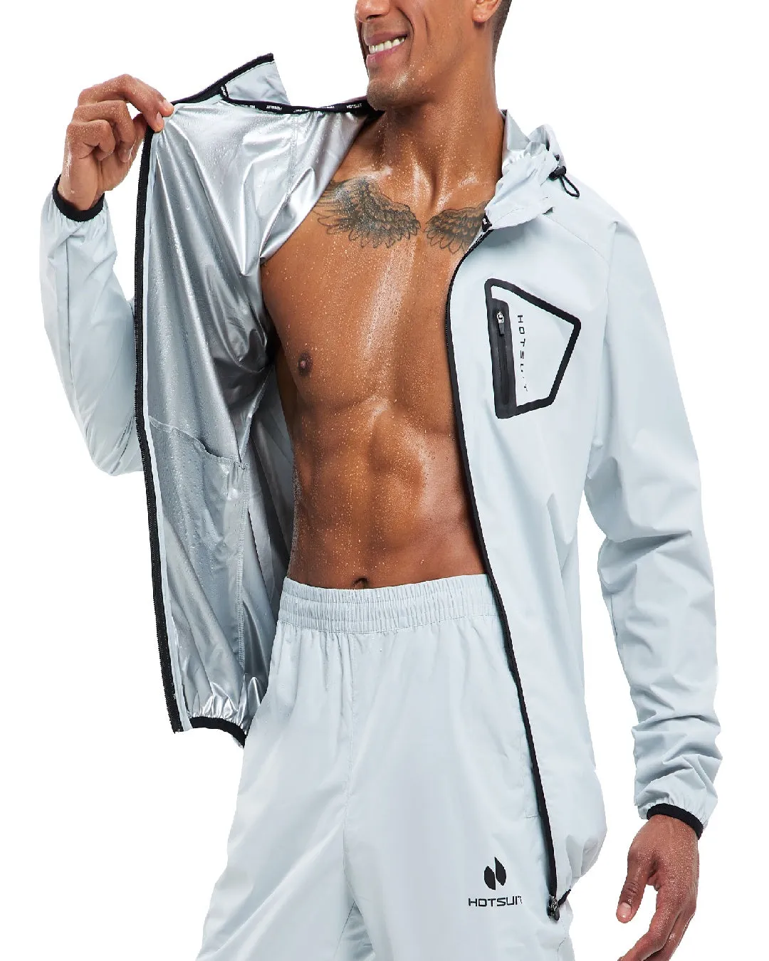 HOTSUIT Men Sweat Suits Exercise Workout Jacket sold by Hotsuit product image thumbnail 3