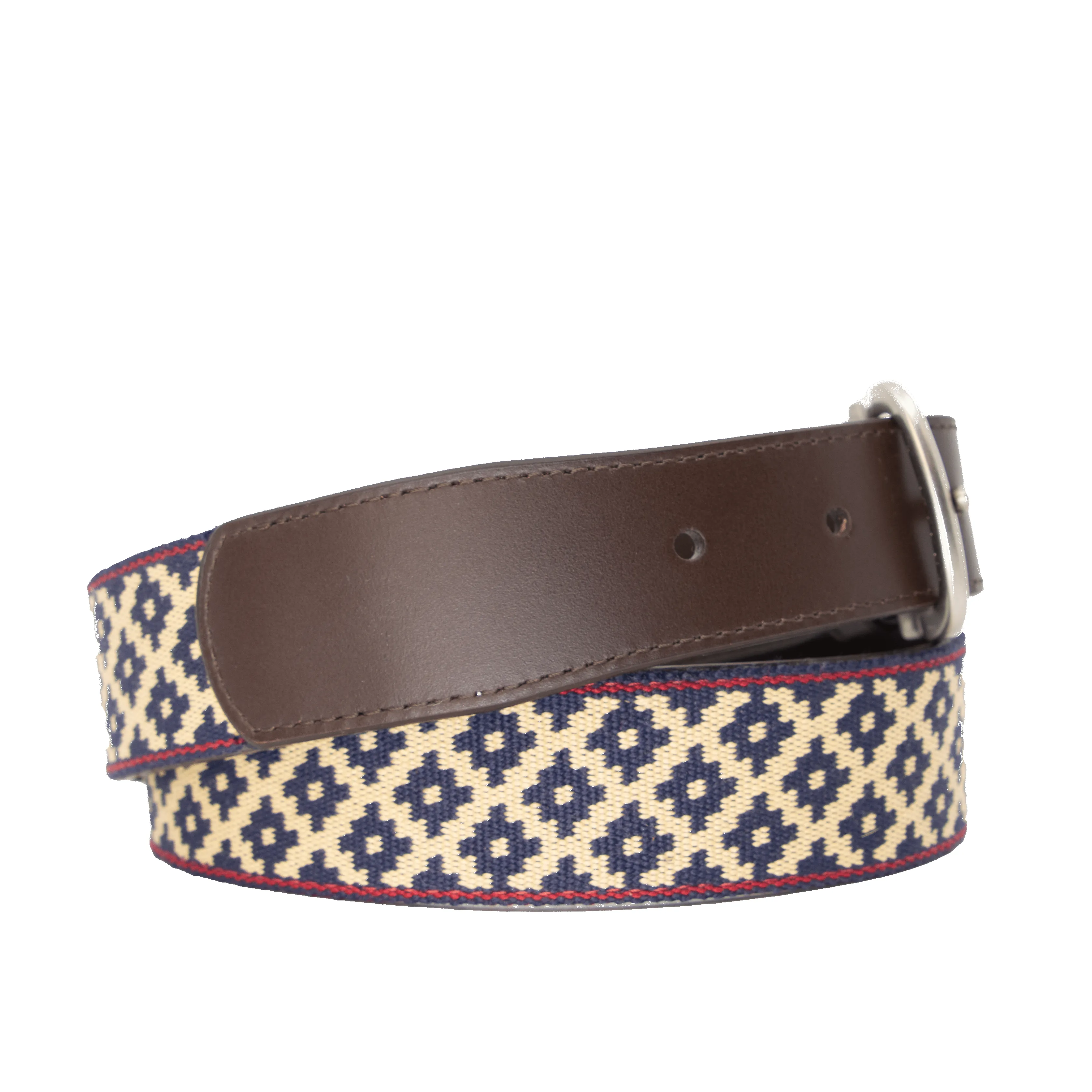 Diplomático Chocolate Leather Woven Belt sold by La Matera product image thumbnail 3