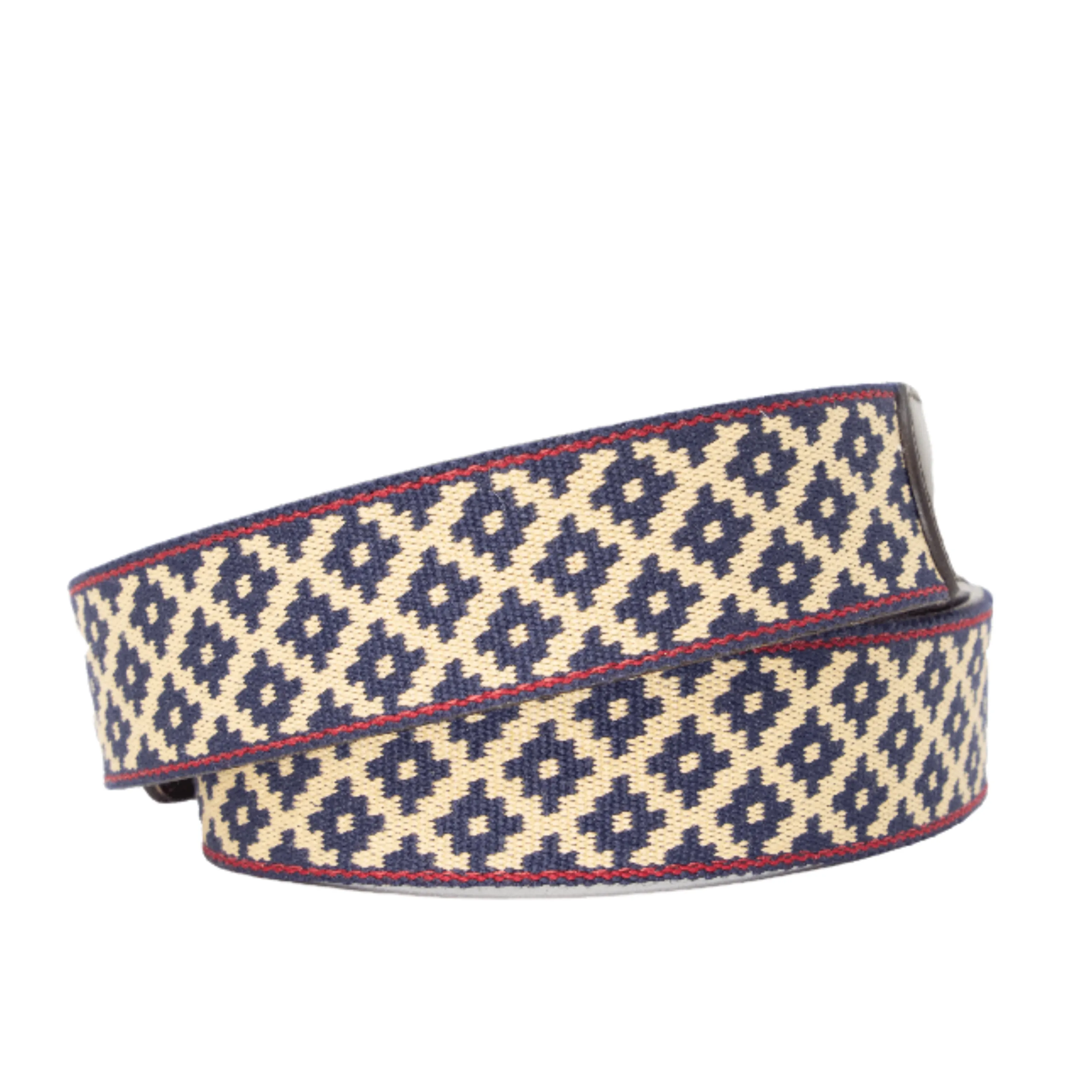 Diplomático Chocolate Leather Woven Belt sold by La Matera product image thumbnail 2