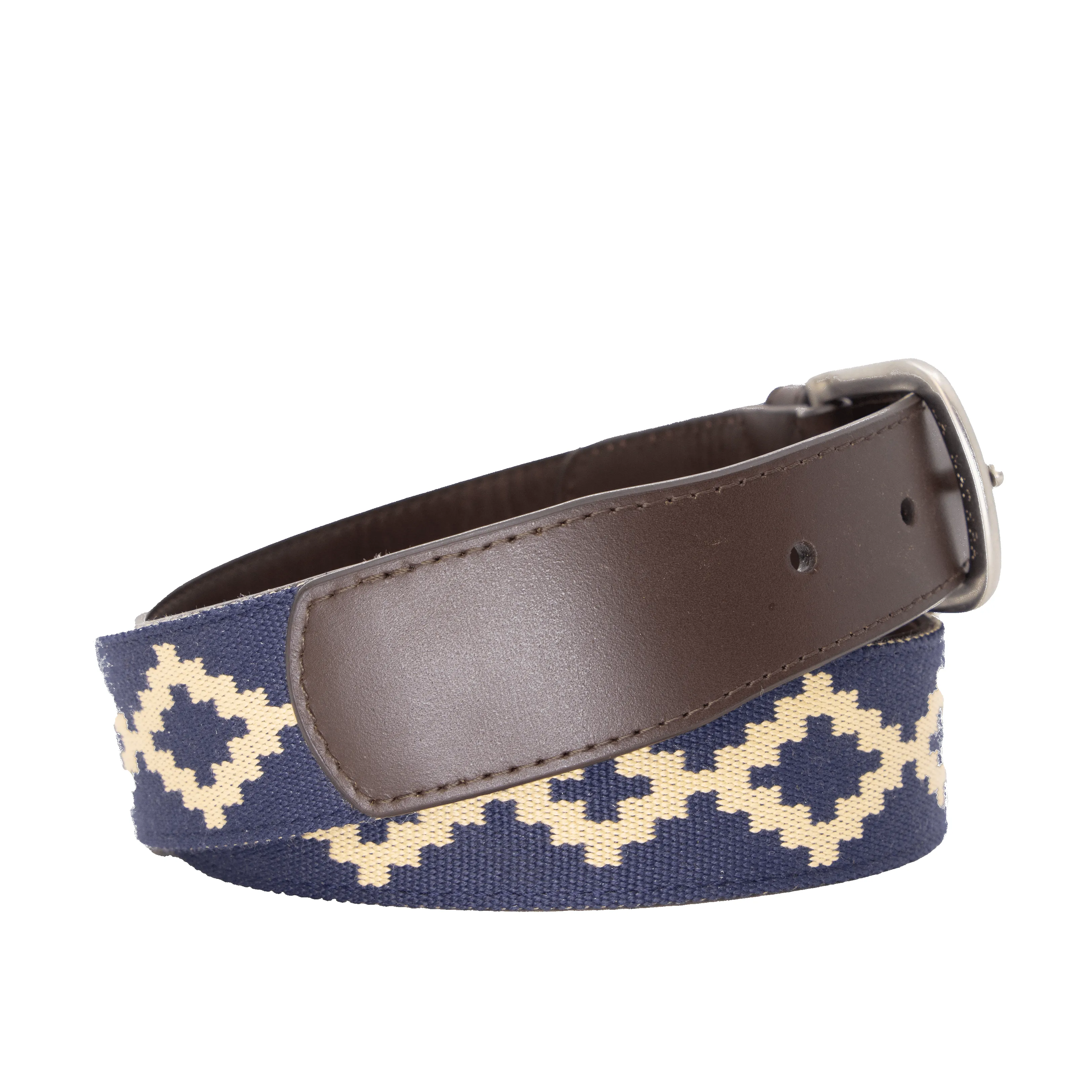 Corbina Chocolate Leather Woven Belt sold by La Matera product image thumbnail 3