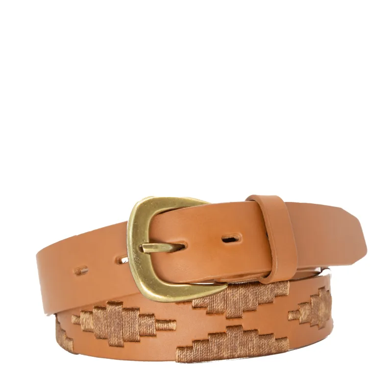 Limited Edition: Marrón Women's Polo Belt sold by La Matera