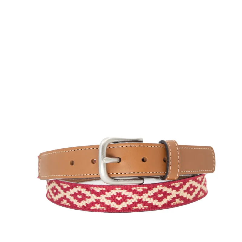Limited Edition: Mendoza Women's Woven Belt - Thin sold by La Matera