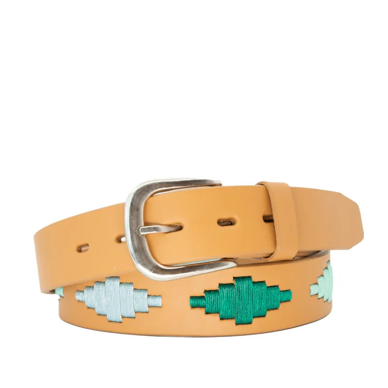 Limited Edition: Diamante Azul Women's Polo Belt sold by La Matera