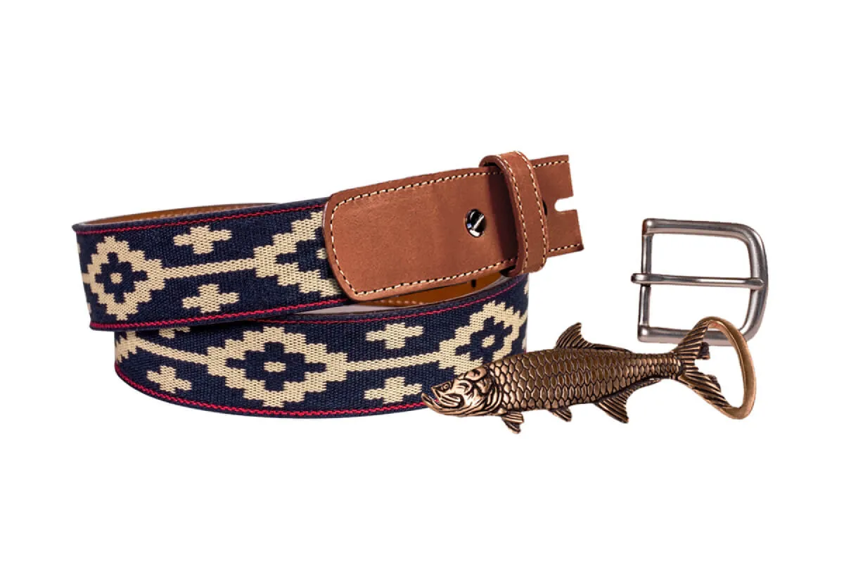Paloma Woven Belt - Changeable Buckle sold by La Matera