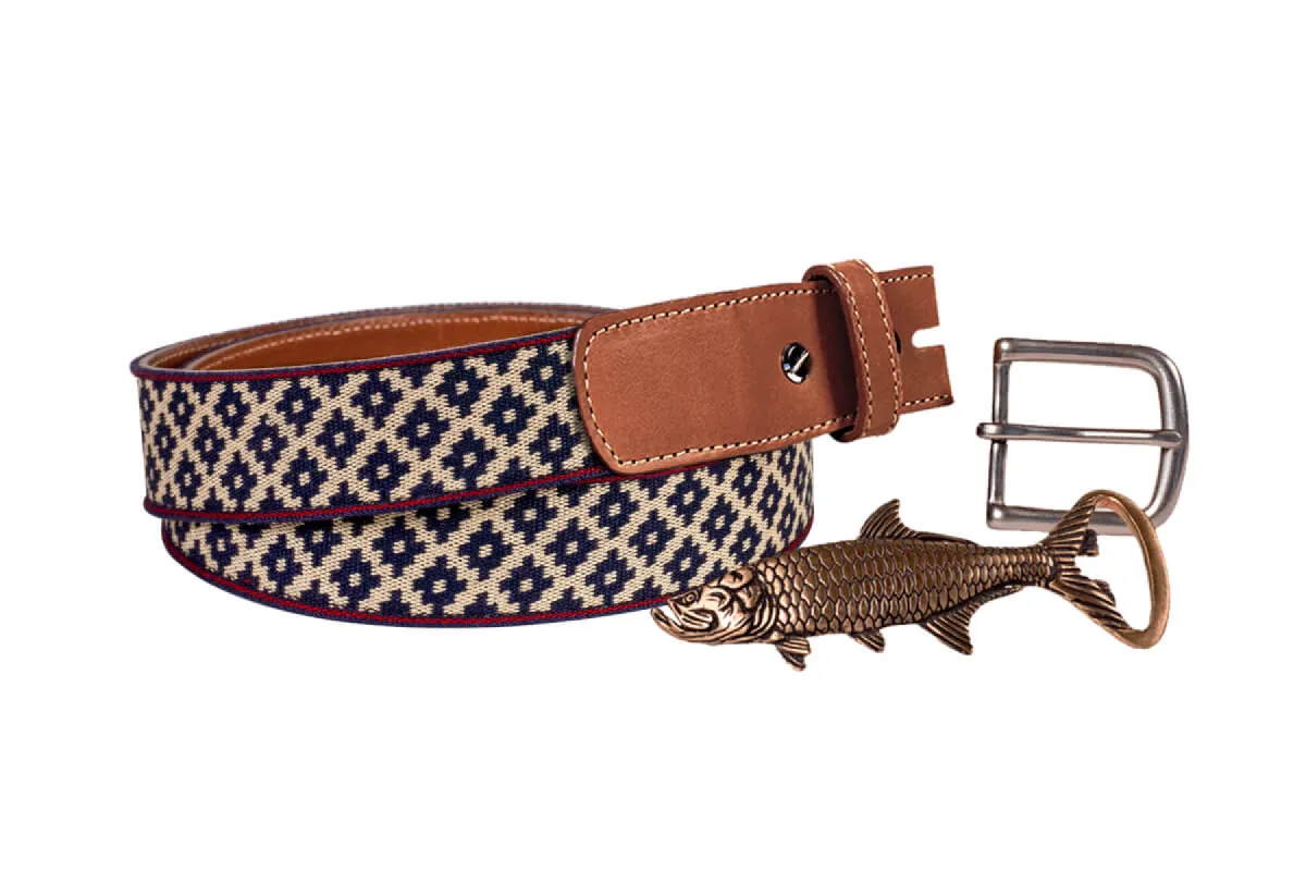 Diplomático Woven Belt - Changeable Buckle sold by La Matera