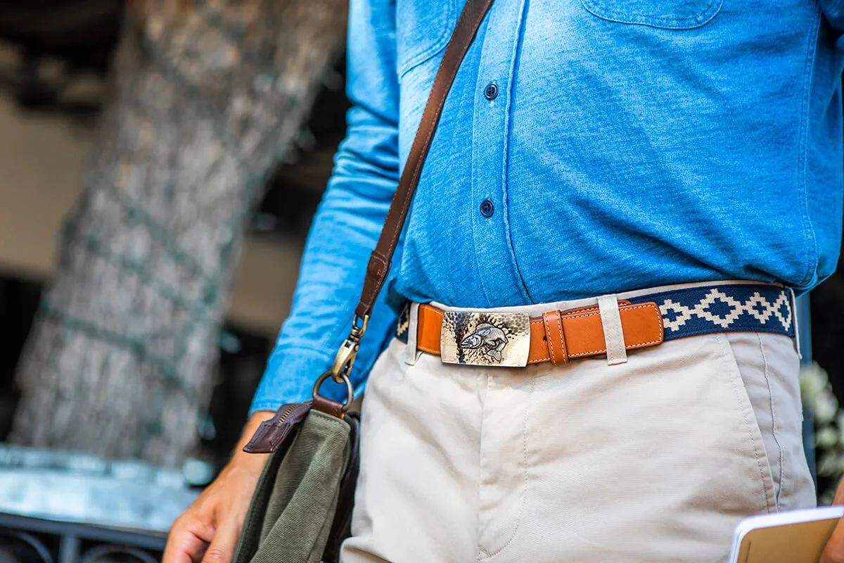Corbina Woven Belt - Changeable Buckle sold by La Matera product image thumbnail 5