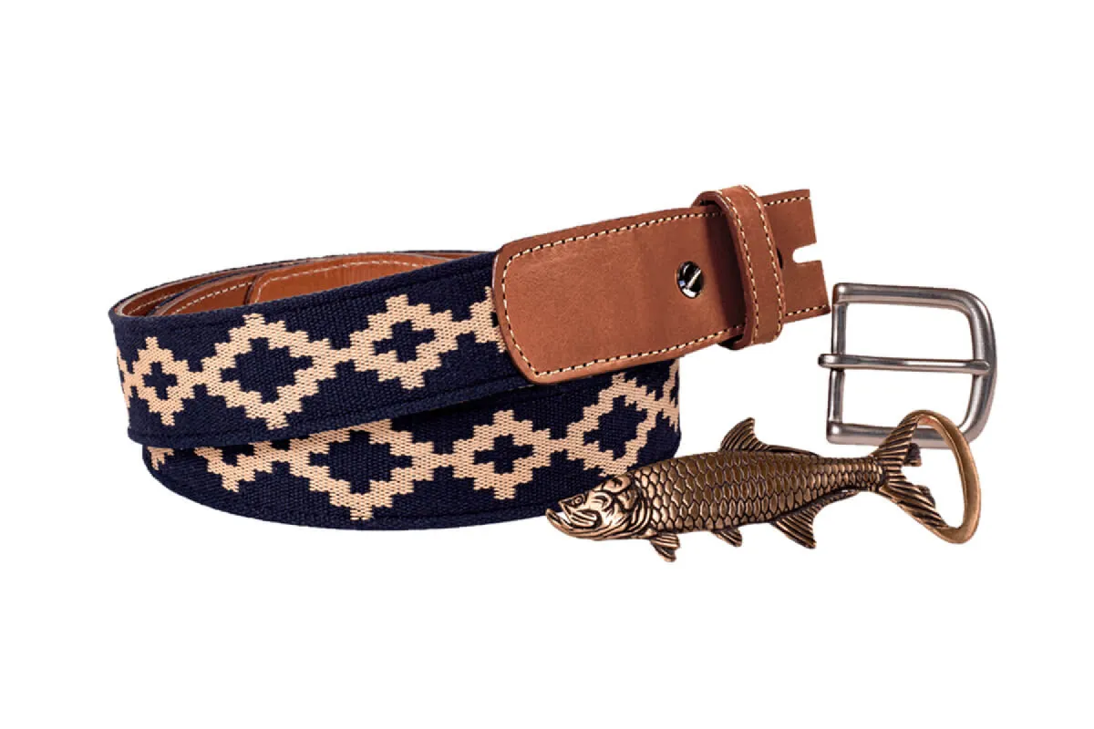 Corbina Woven Belt - Changeable Buckle sold by La Matera