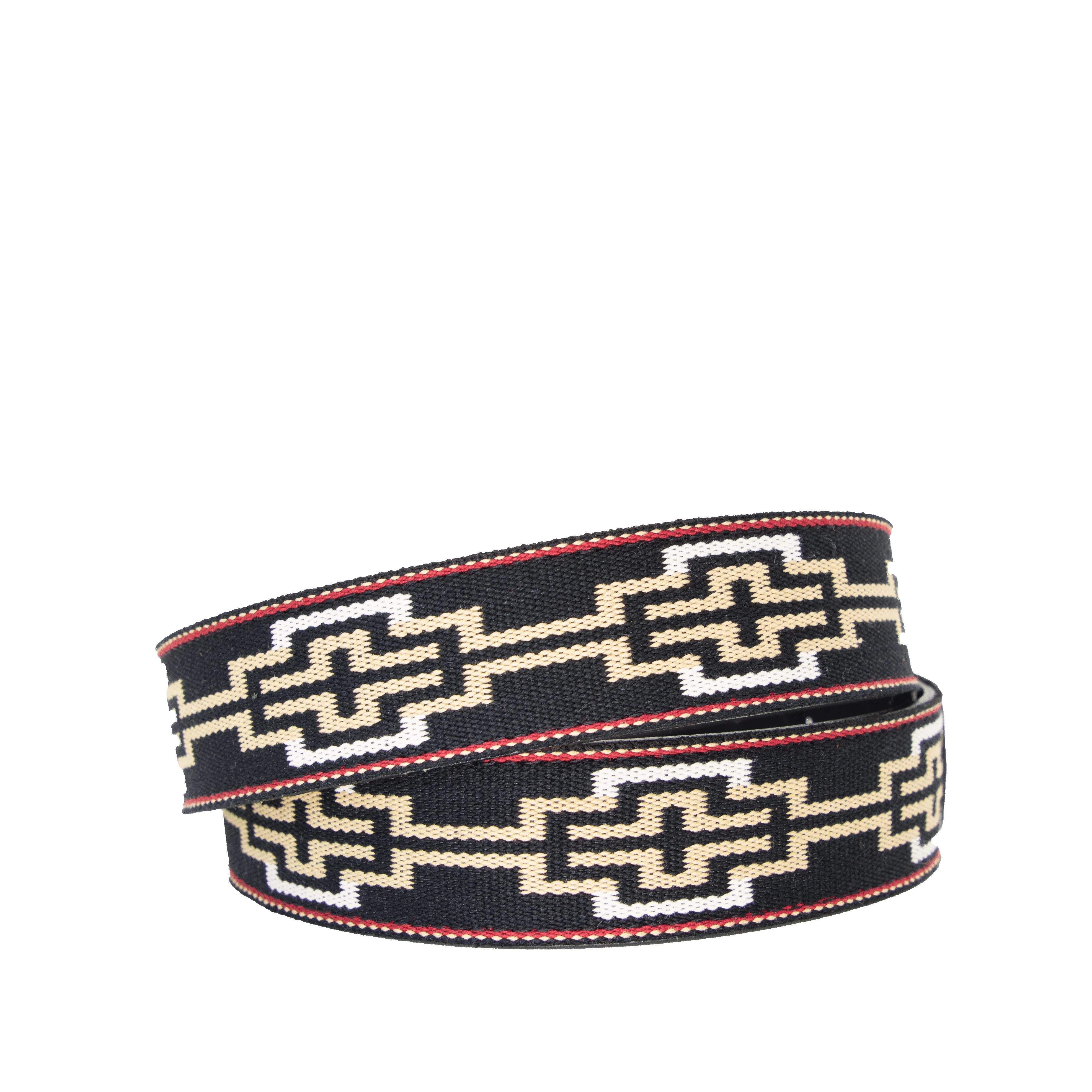 Limited Edition: Caballero Black Leather Woven Belt sold by La Matera product image thumbnail 3