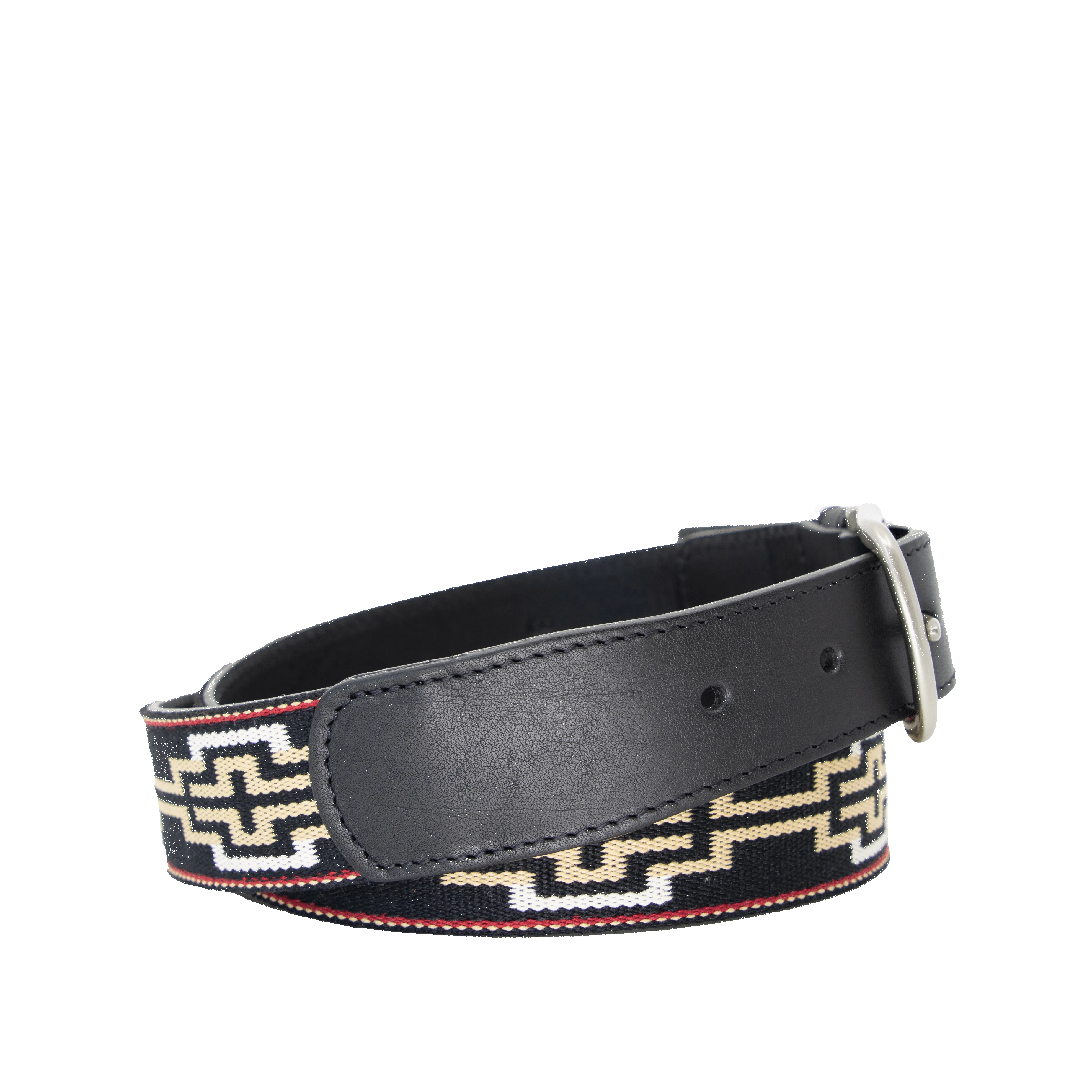 Limited Edition: Caballero Black Leather Woven Belt sold by La Matera product image thumbnail 4