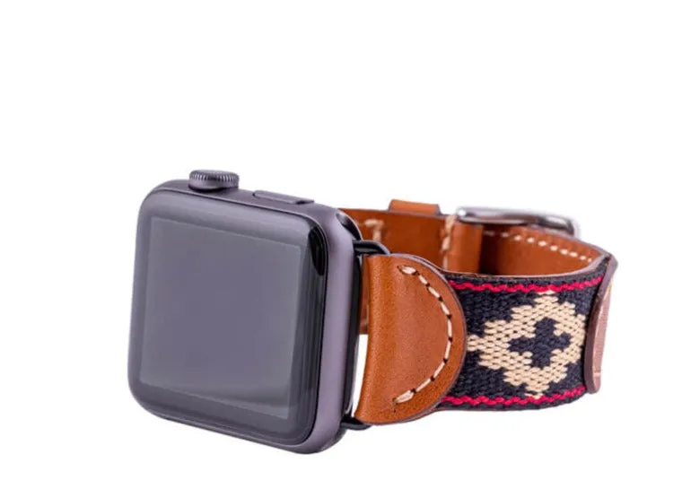 Corbina Black Apple Watch Band sold by La Matera