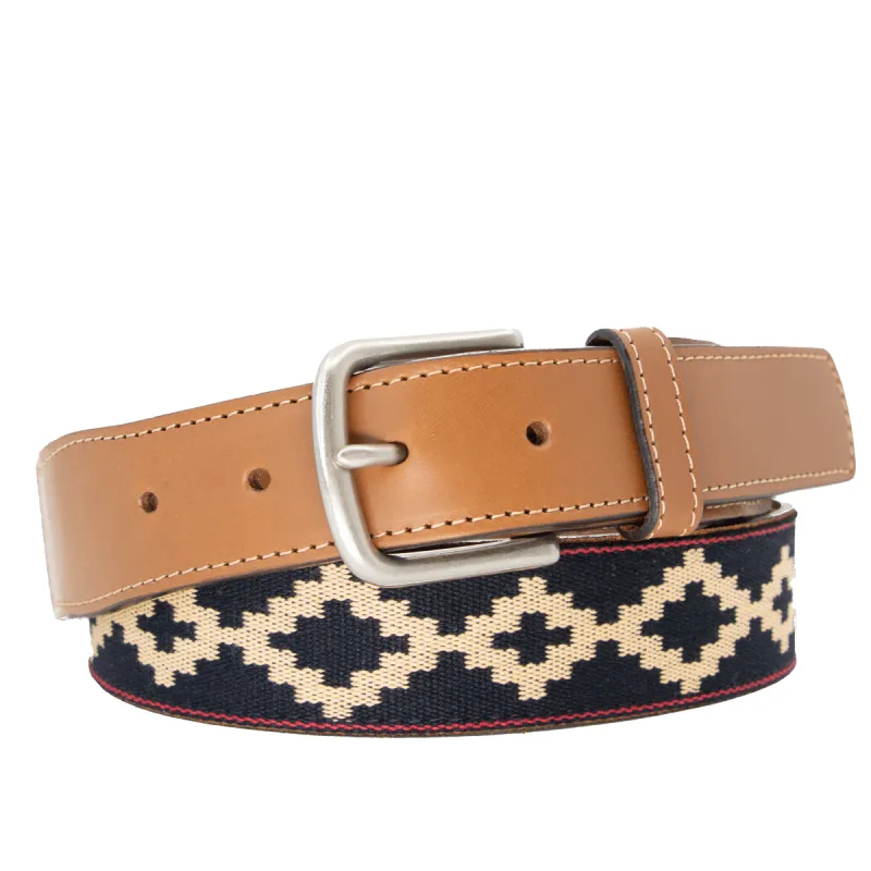 Corbina Black Woven Belt sold by La Matera