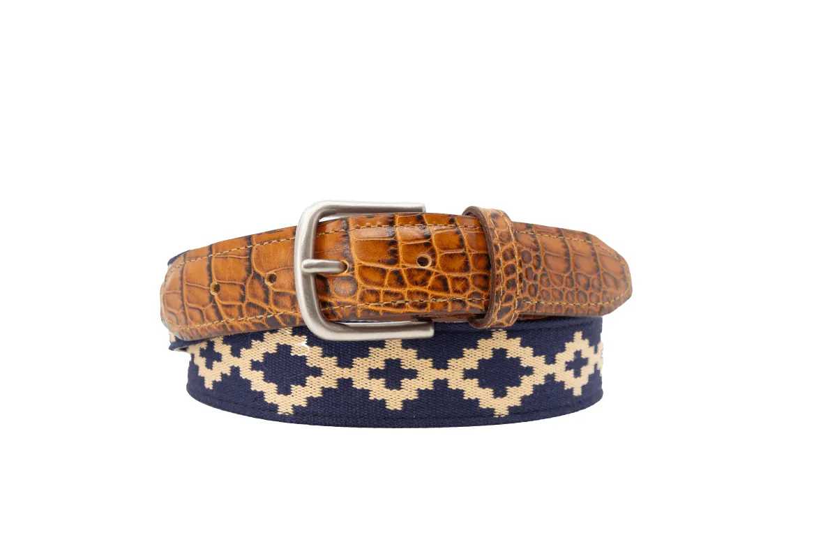 Corbina Woven Belt - Exótico Cognac sold by La Matera