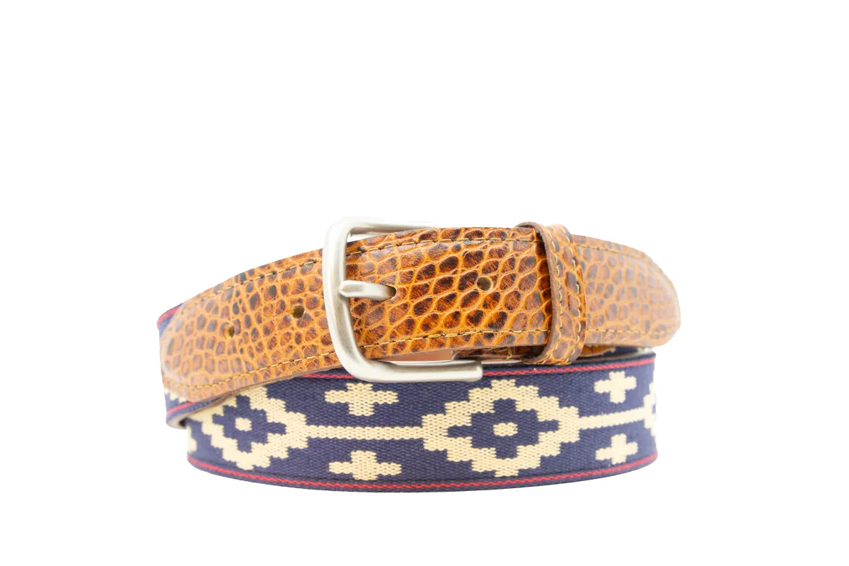 Paloma Woven Belt - Exótico Cognac sold by La Matera