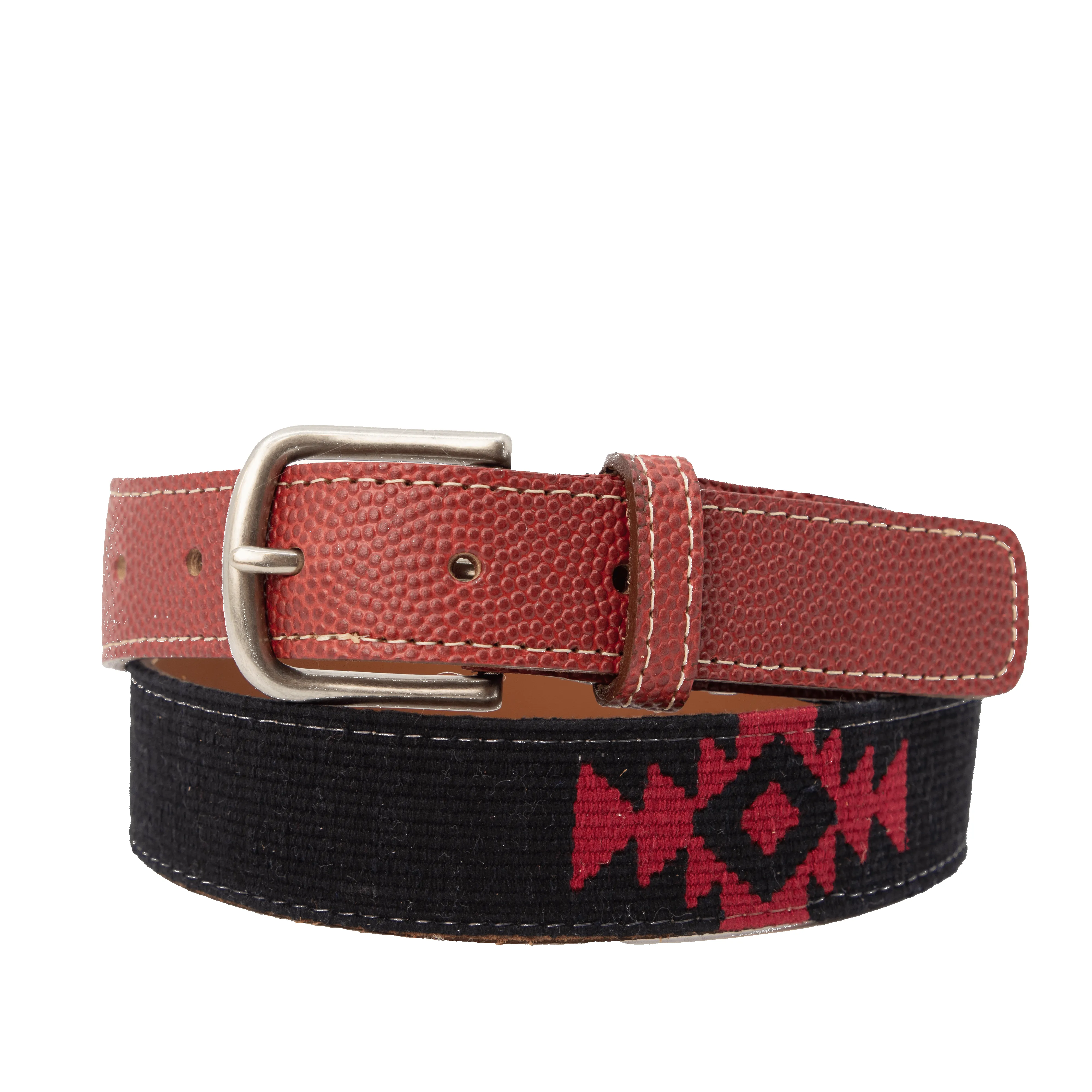 El Negro Woven Belt - Football Leather sold by La Matera
