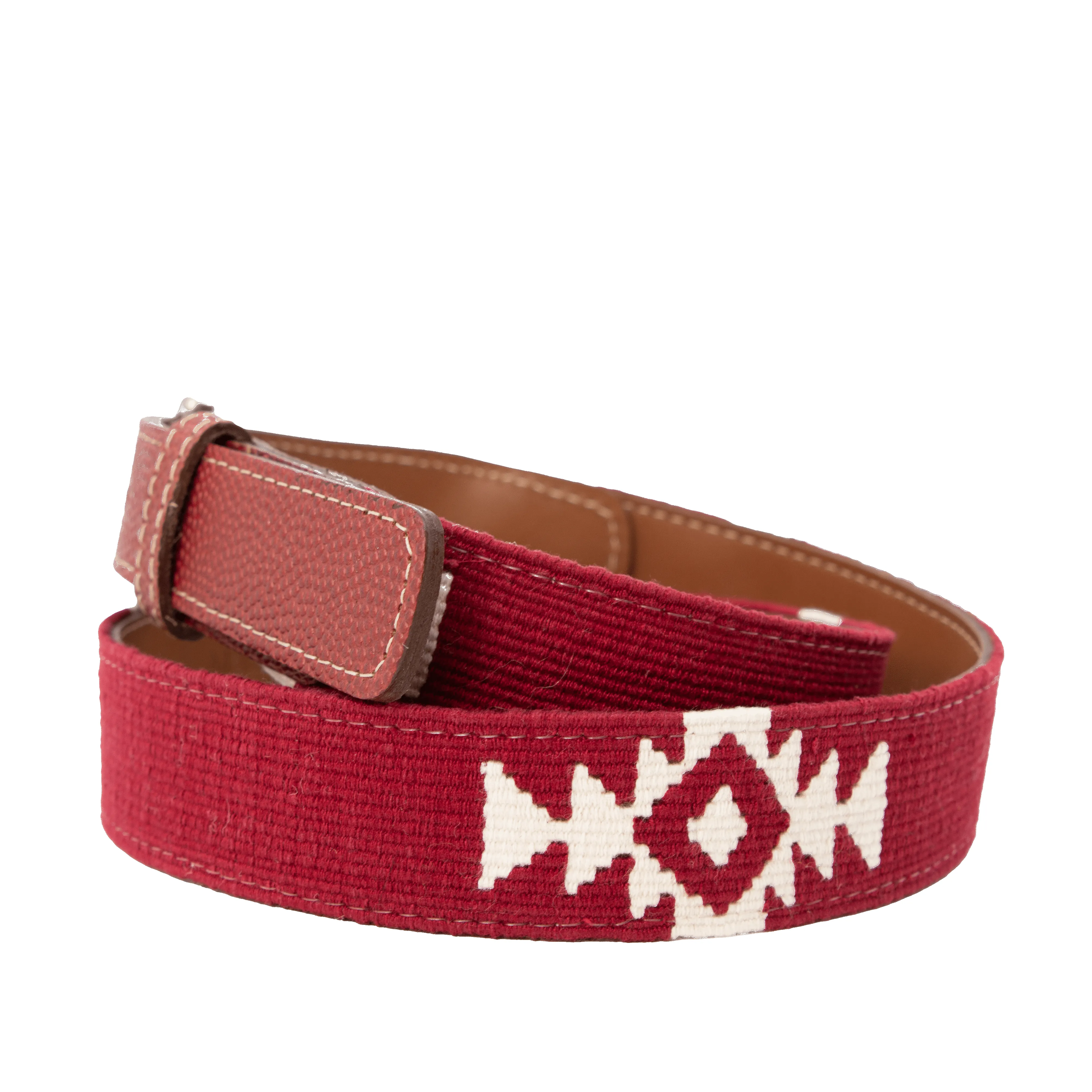 El Granate Woven Belt - Football Leather sold by La Matera product image thumbnail 3