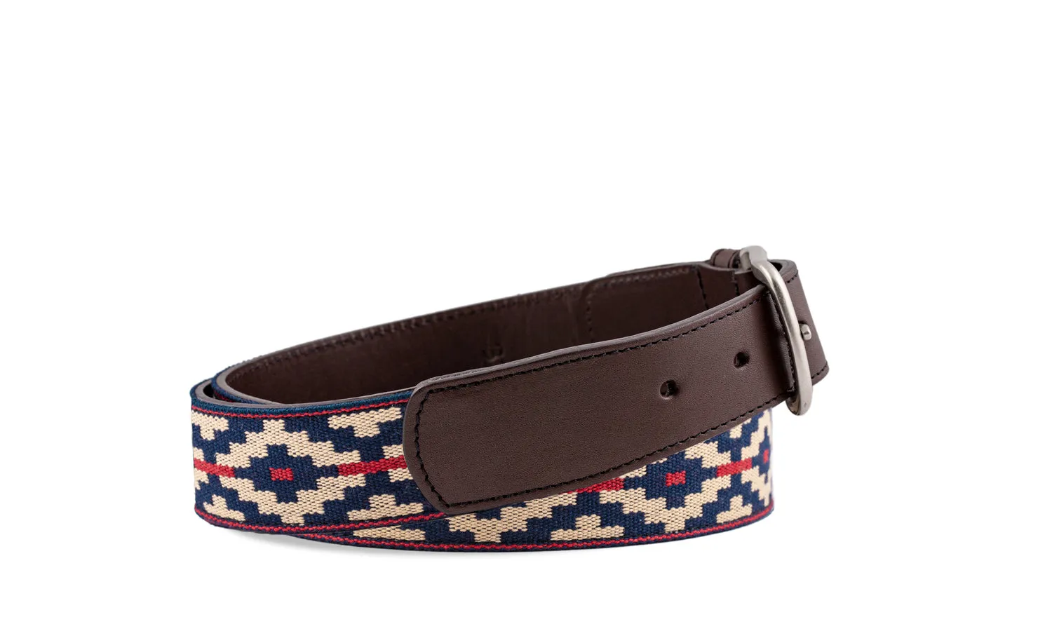 Trucha Chocolate Leather Woven Belt sold by La Matera product image thumbnail 2