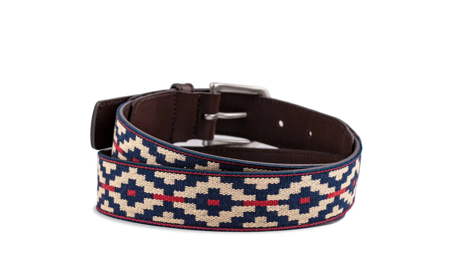 Trucha Chocolate Leather Woven Belt sold by La Matera product image thumbnail 3