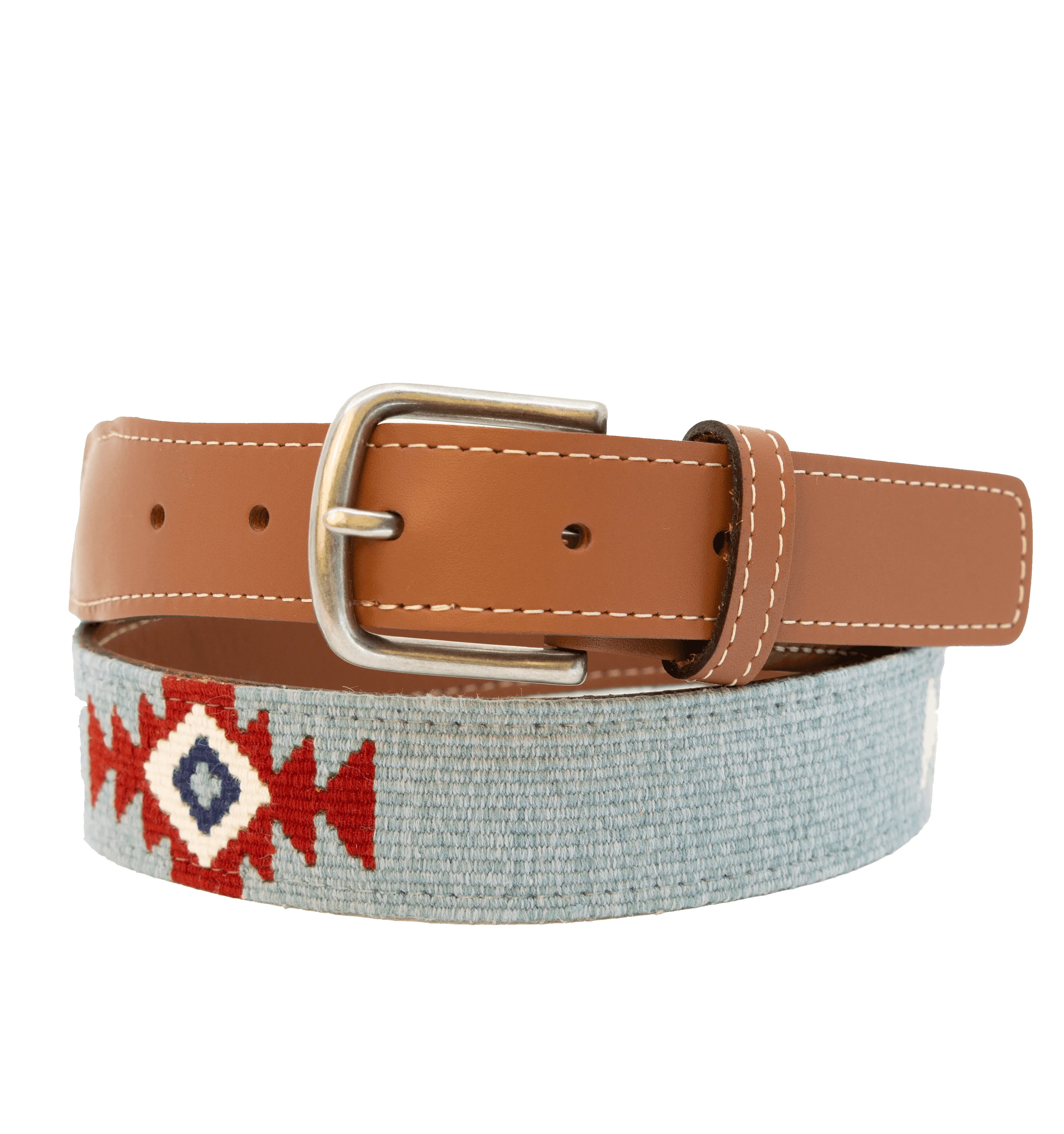 Limited Edition: El Azul Chambray Woven Belt sold by La Matera