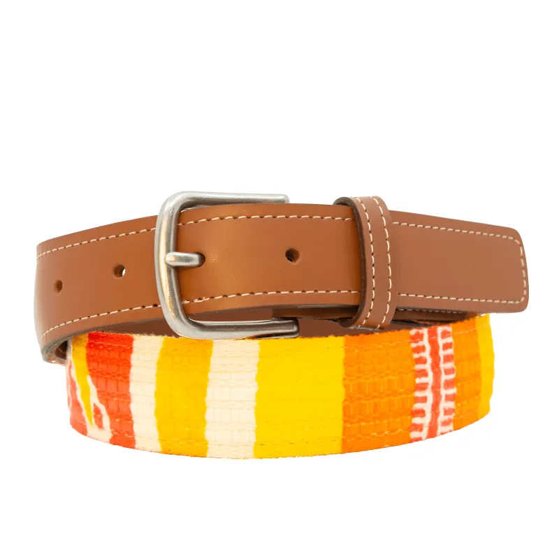 La Papaya Woven Belt made by La Matera