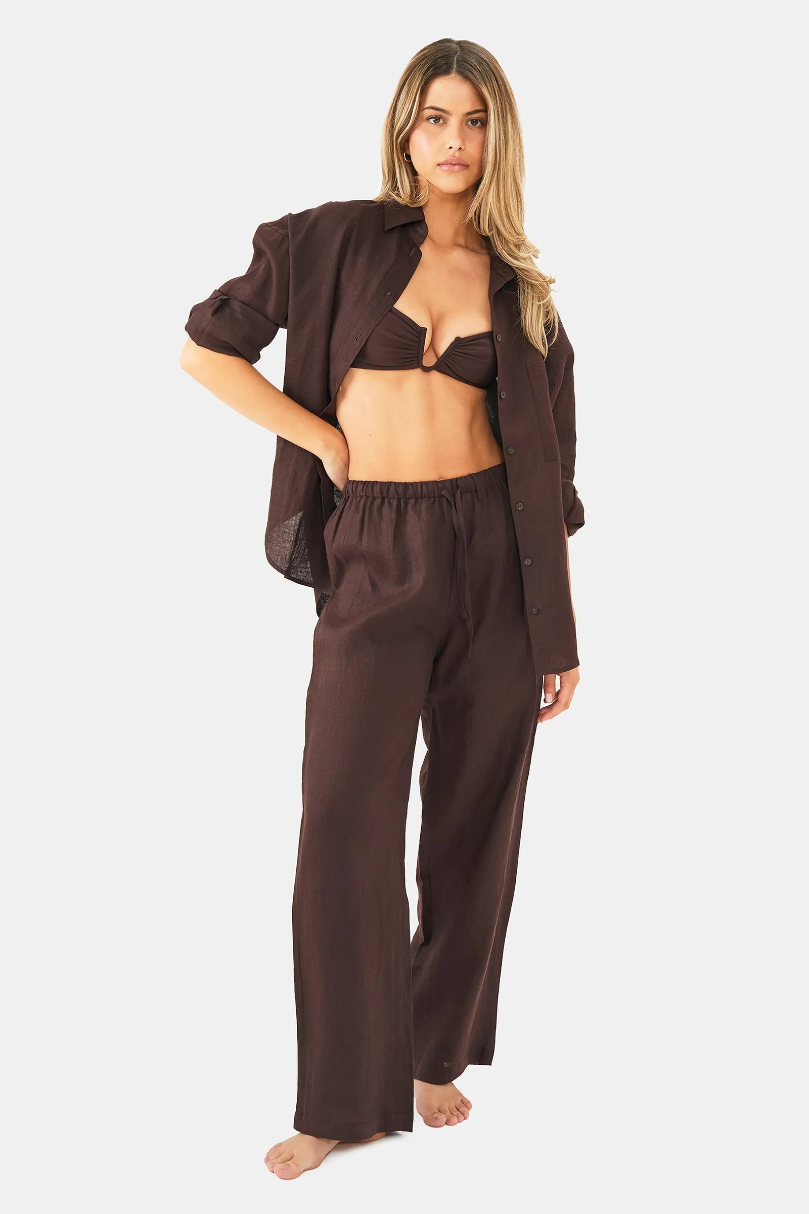 Linen Shirt sold by Nyud Swim product image thumbnail 3