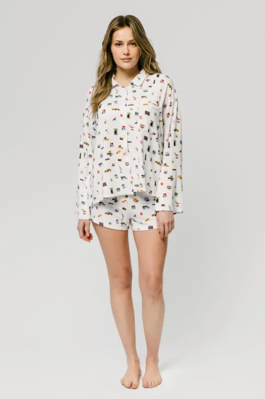 The NYC Short Set sold by PJs by PJ