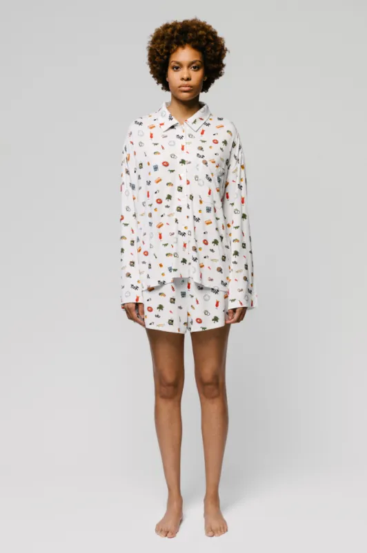 The Nola Short Set sold by PJs by PJ