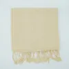 Luxurious Handwoven Silk Scarf in Soft Cream sold by wboxgo