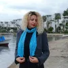 Ocean Blue Silkworm Silk Scarf – A Wave of Elegance sold by wboxgo