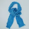 Ocean Blue Silkworm Silk Scarf – A Wave of Elegance sold by wboxgo