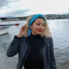 Ocean Blue Silkworm Silk Scarf – A Wave of Elegance sold by wboxgo