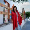 Luxurious Red Silkworm Silk Scarf – Elegance Redefined sold by wboxgo