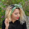 Handcrafted Green Silk Scarf - Made from Silkworms sold by wboxgo