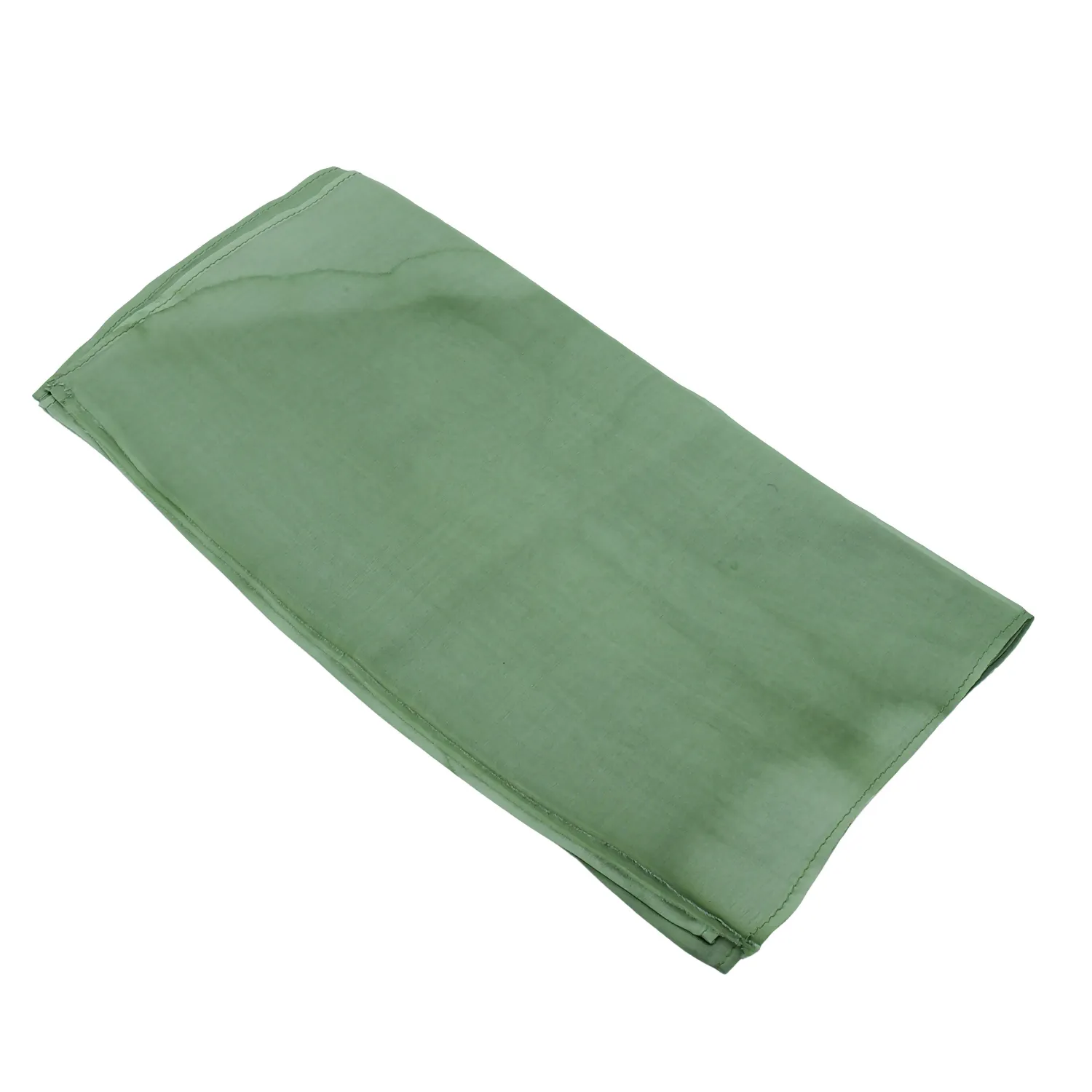 Handcrafted Green Silk Scarf - Made from Silkworms sold by wboxgo