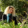 Handcrafted Blue Silk Scarf - Made from Silkworms sold by wboxgo