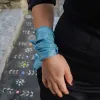 Handcrafted Blue Silk Scarf - Made from Silkworms sold by wboxgo
