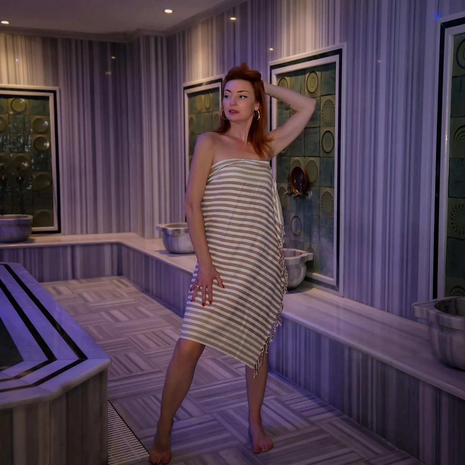 Luxury Handwoven Silk Striped Throw with Tassel Fringe sold by wboxgo product image thumbnail 3