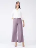 Mercer Mid Rise Wide Legged Trousers - Mauve sold by Salt Attire