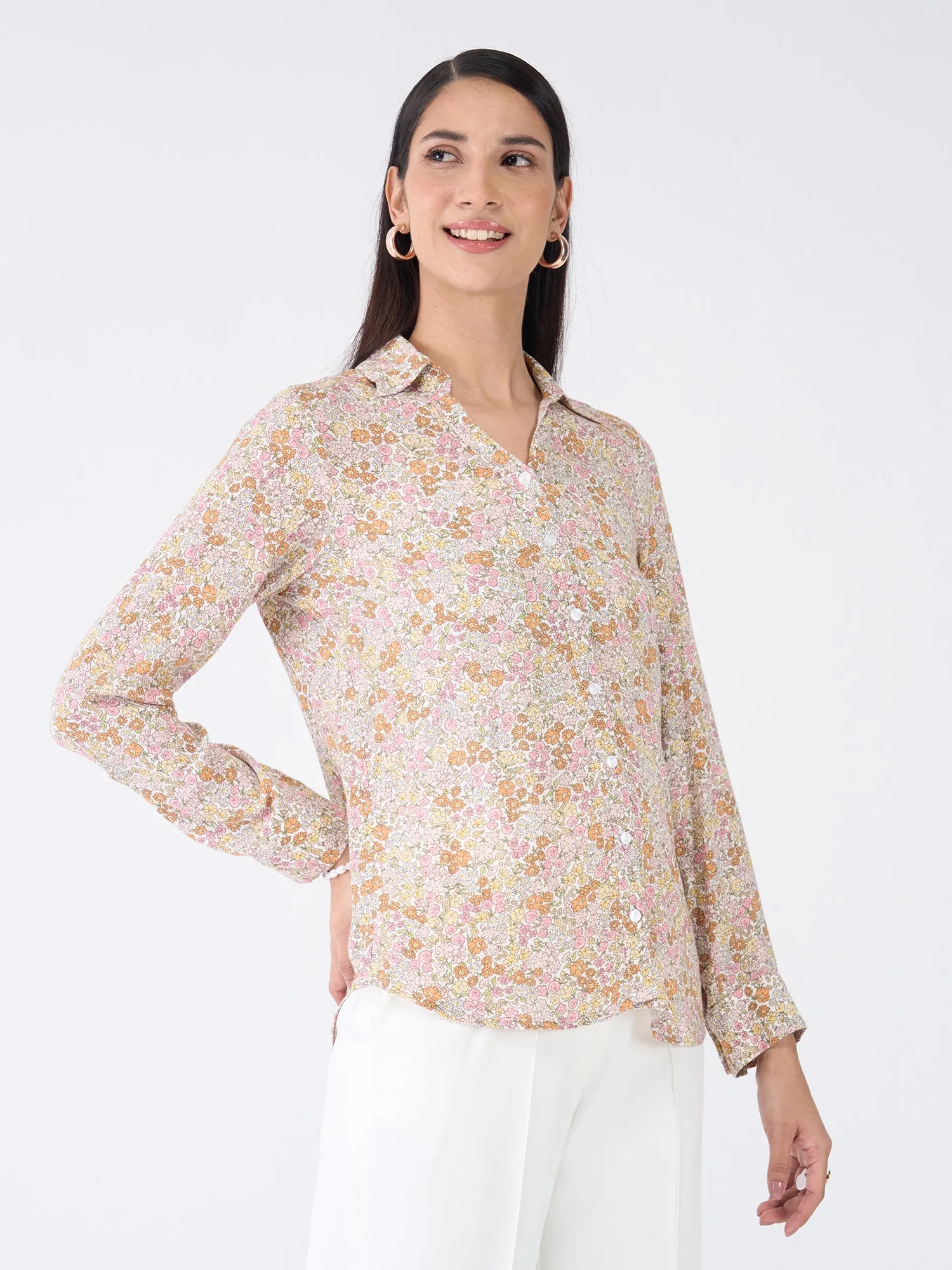 Sierra Shirt Floral Button Down Shirt-Multicolor sold by Salt Attire