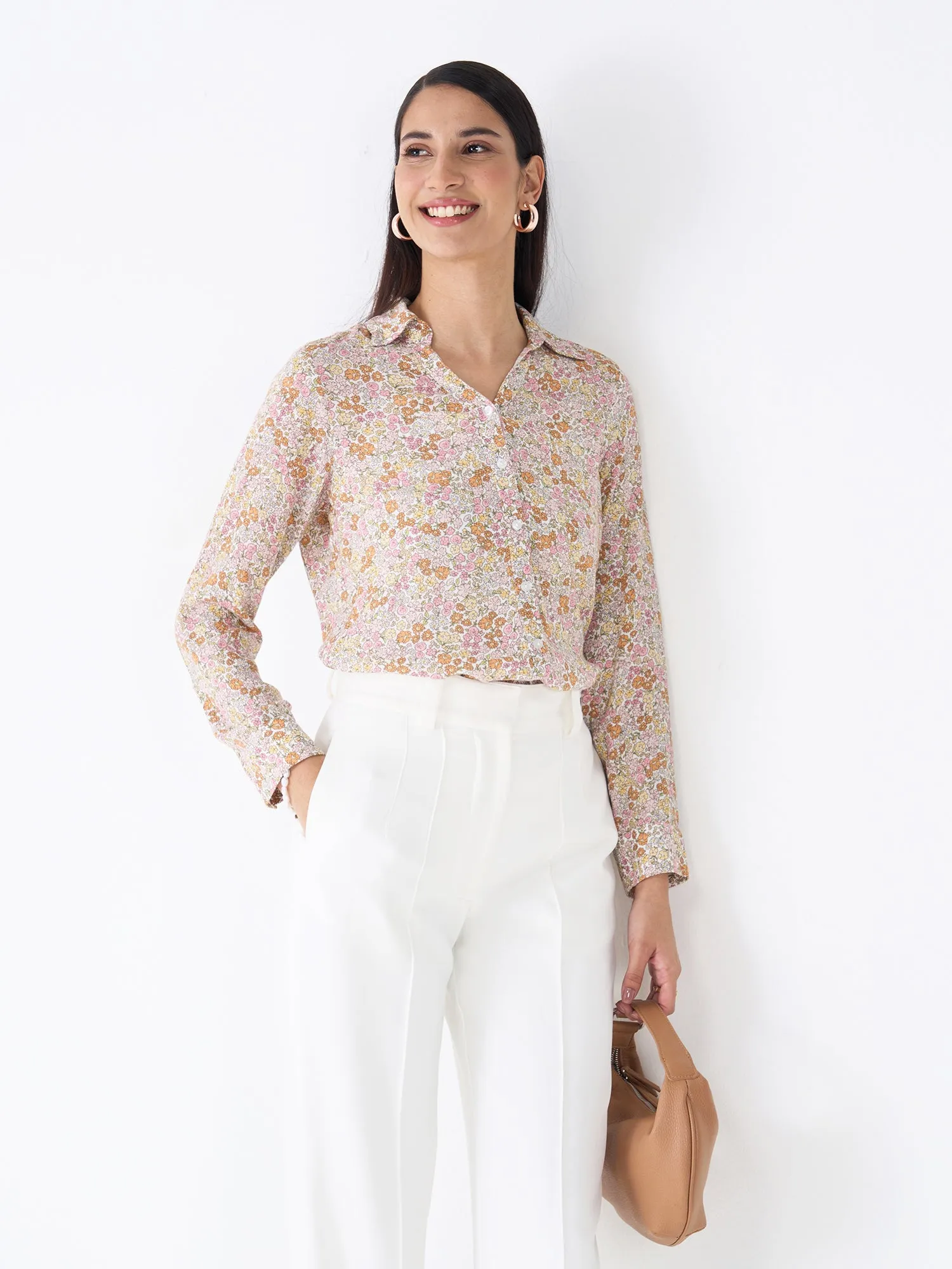 Sierra Shirt Floral Button Down Shirt-Multicolor sold by Salt Attire product image thumbnail 2