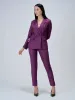Dominant Double Breasted Blazer-Purple sold by Salt Attire