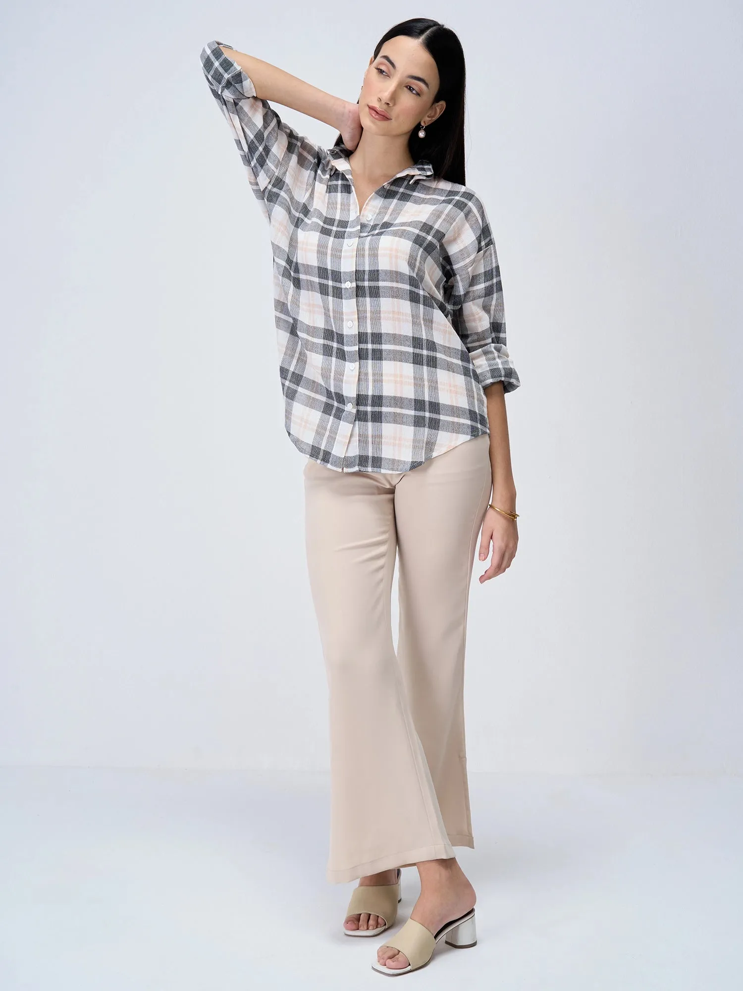 Chequard Button Down Shirt-Multicolor sold by Salt Attire