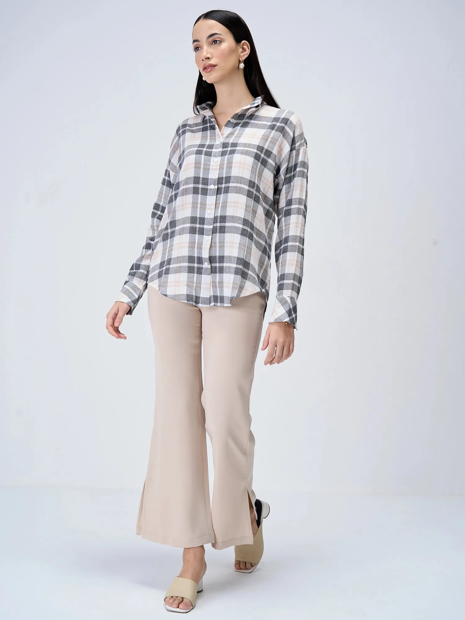 Chequard Button Down Shirt-Multicolor sold by Salt Attire product image thumbnail 4