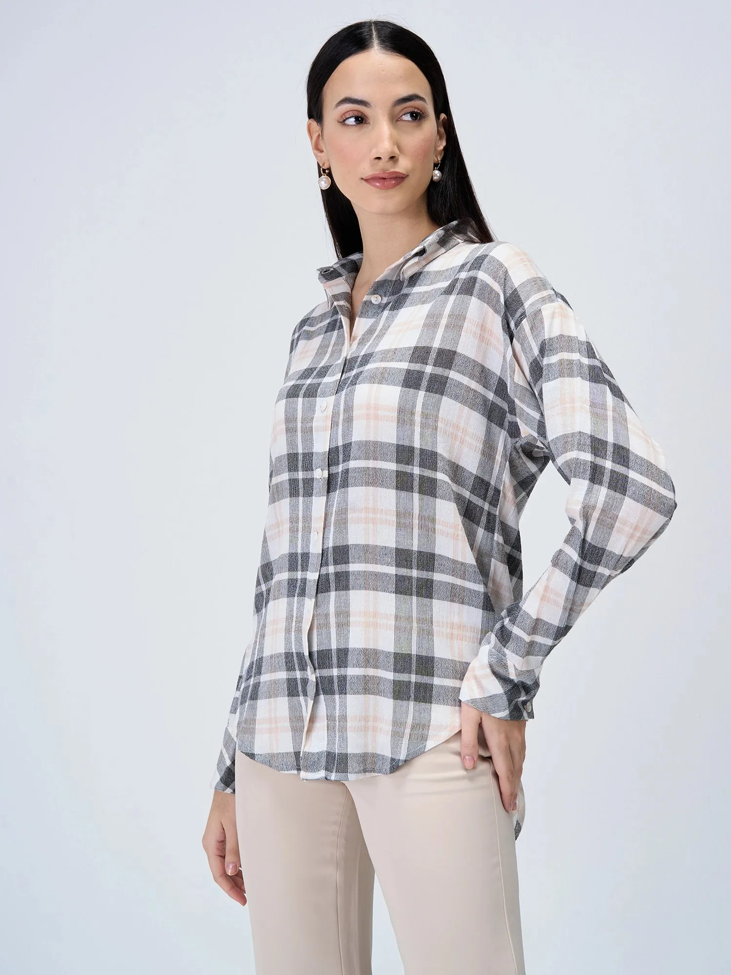 Chequard Button Down Shirt-Multicolor sold by Salt Attire product image thumbnail 5