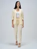 Iconic Ruched Sleeve Blazer-Cream sold by Salt Attire