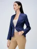Witty Clean Front Blazer-Midnight Blue sold by Salt Attire